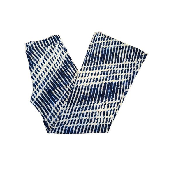Michael Kors Stripped Blue/White Leggings Women's Size 6. - Picture 1 of 7